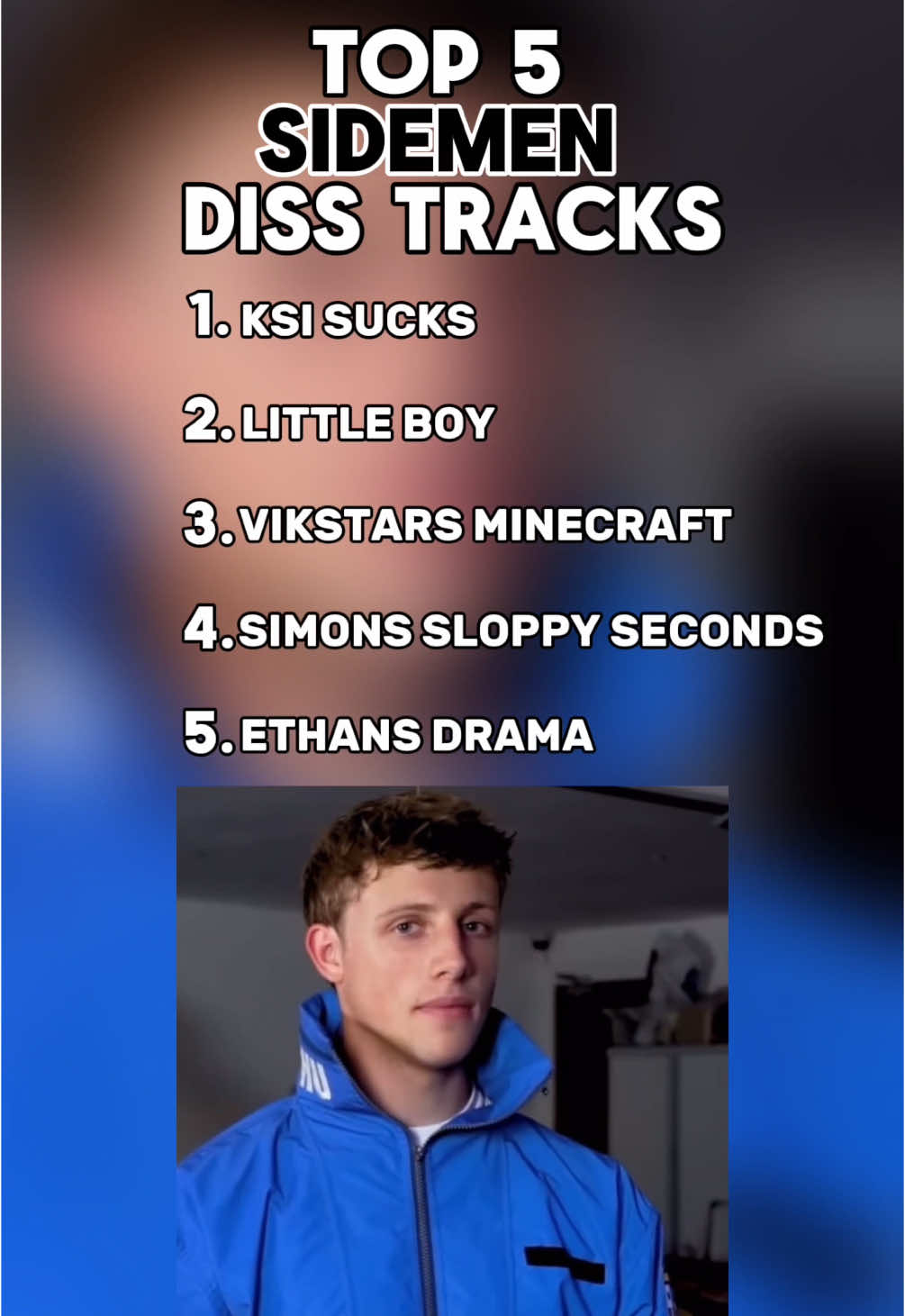 TOP 5 SIDEMEN DISS TRACKS #sidemen#fyp