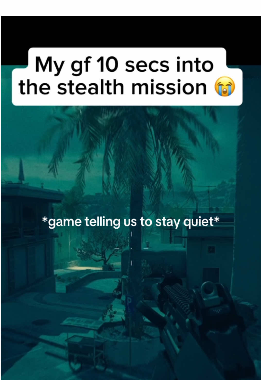 It’s gon be a long mission guys 😭 follow us on YouTube and consider supporting us on Patreon for more content! #callofduty #specops #coopgame #twoplayergame #funnygaming #gamercouple #knzplay 