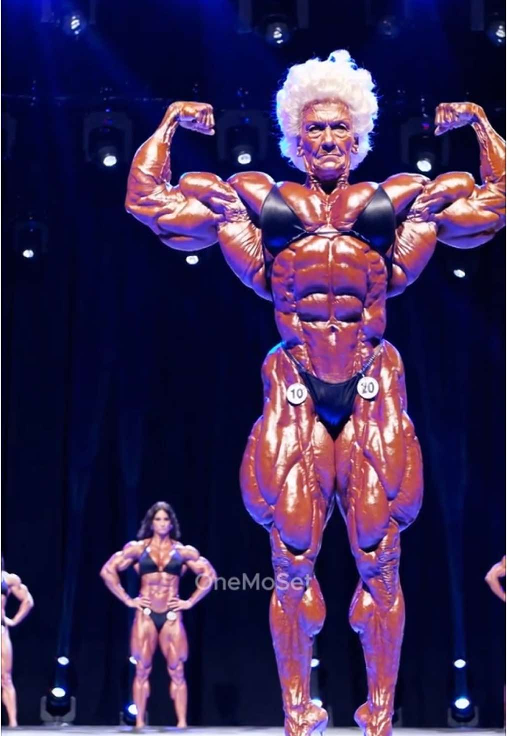 85 year old female bodybuilder #bodybuilding #ai #fyp 