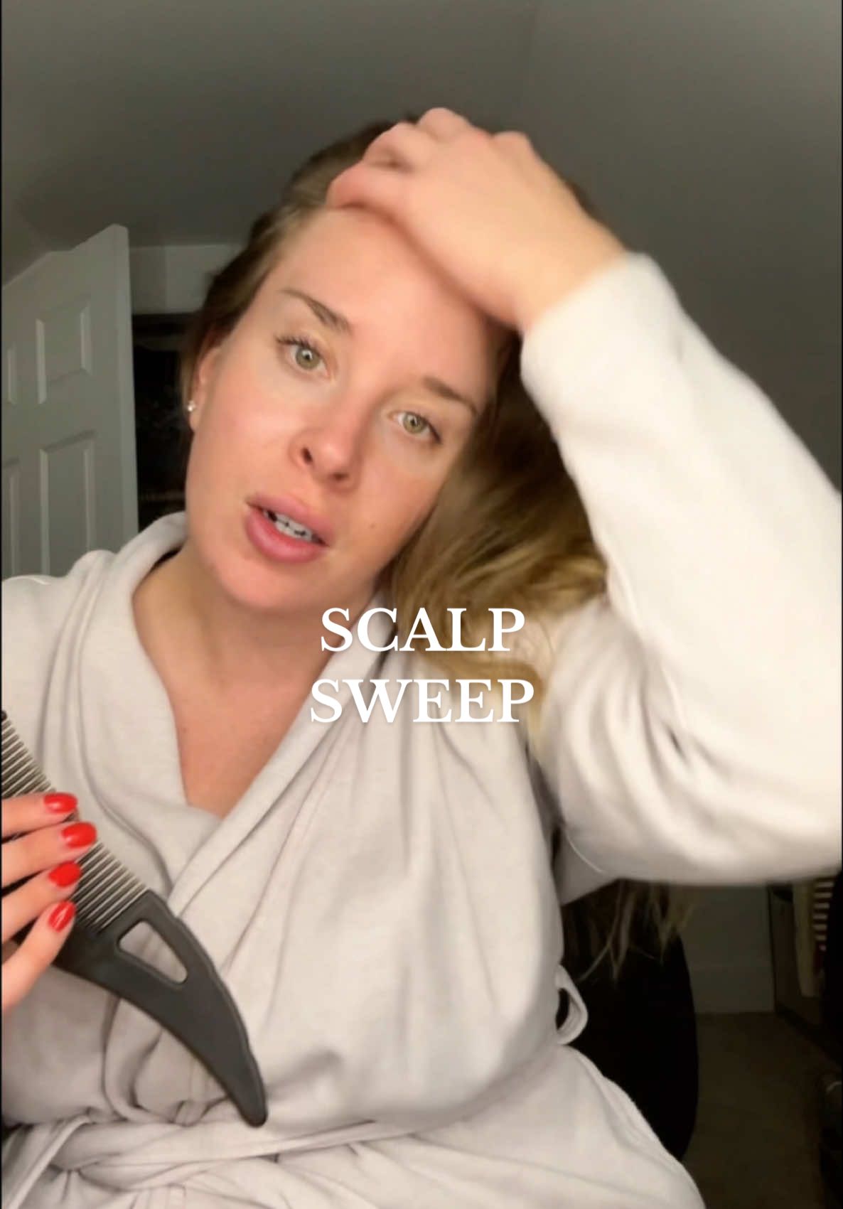 Disgusting but so satisfying omg  . . . #scalpcare #hairtok #scalphealth #hairhealthhacks #hairhealth #scalpsweep #scalpdetox #hair #fypppp 