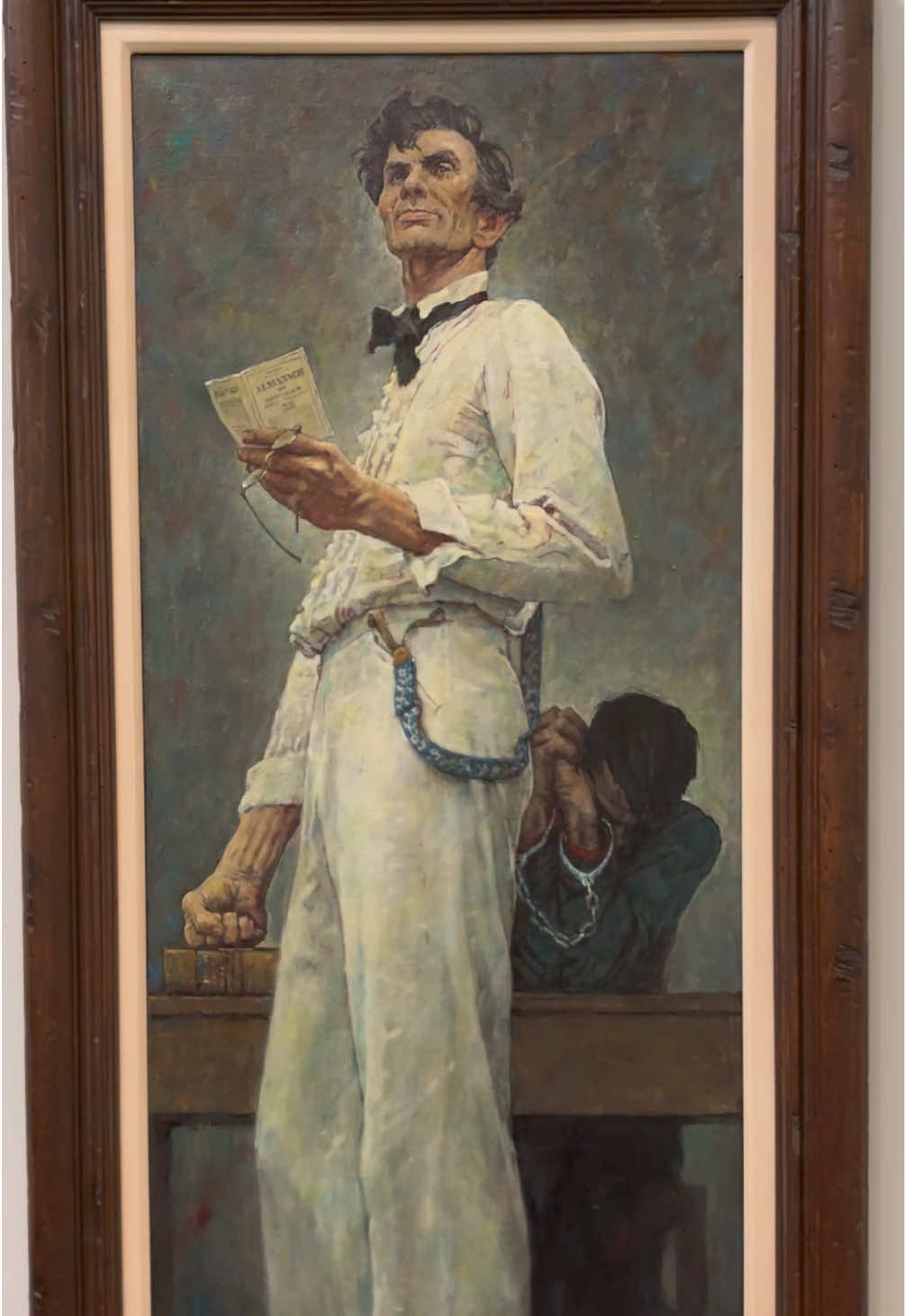 Stunning details in Norman Rockwell's painting titled, 