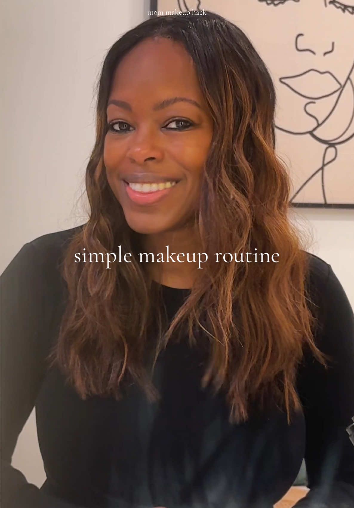 mom makeup hack | less is more when applying makeup #simplemakeup #mommakeup #blackgirl #momlife #singlemomlife 