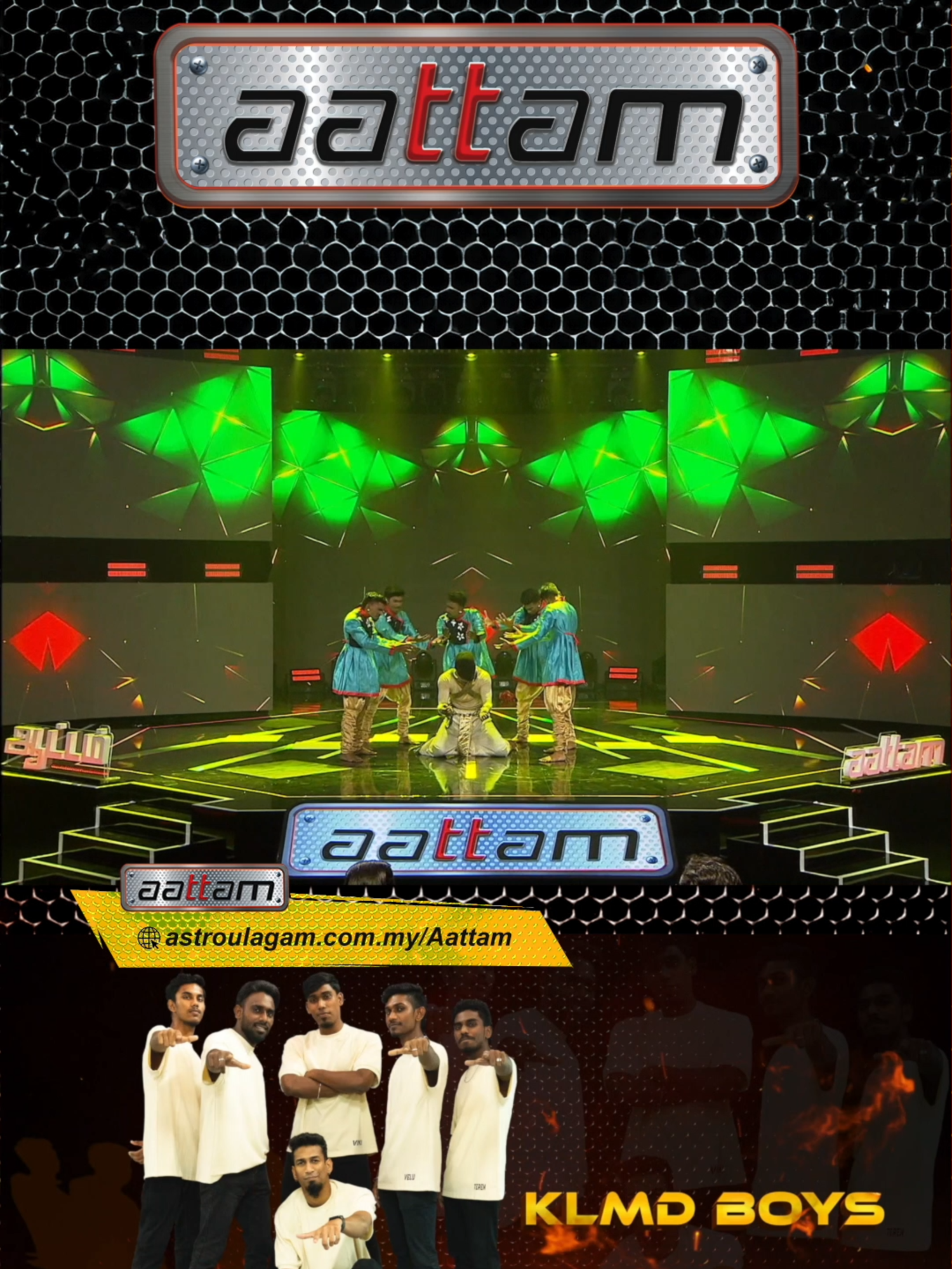 KLMD Boys' captivating performance for Love Theme week! Catch Aattam every Saturday & Sunday at 9 PM on Vinmeen. Stream anytime on Astro Go, On Demand, or SOOKA! Visit astroulagam.com.my/aattam for more exclusive content. #Aattam #astroulagam