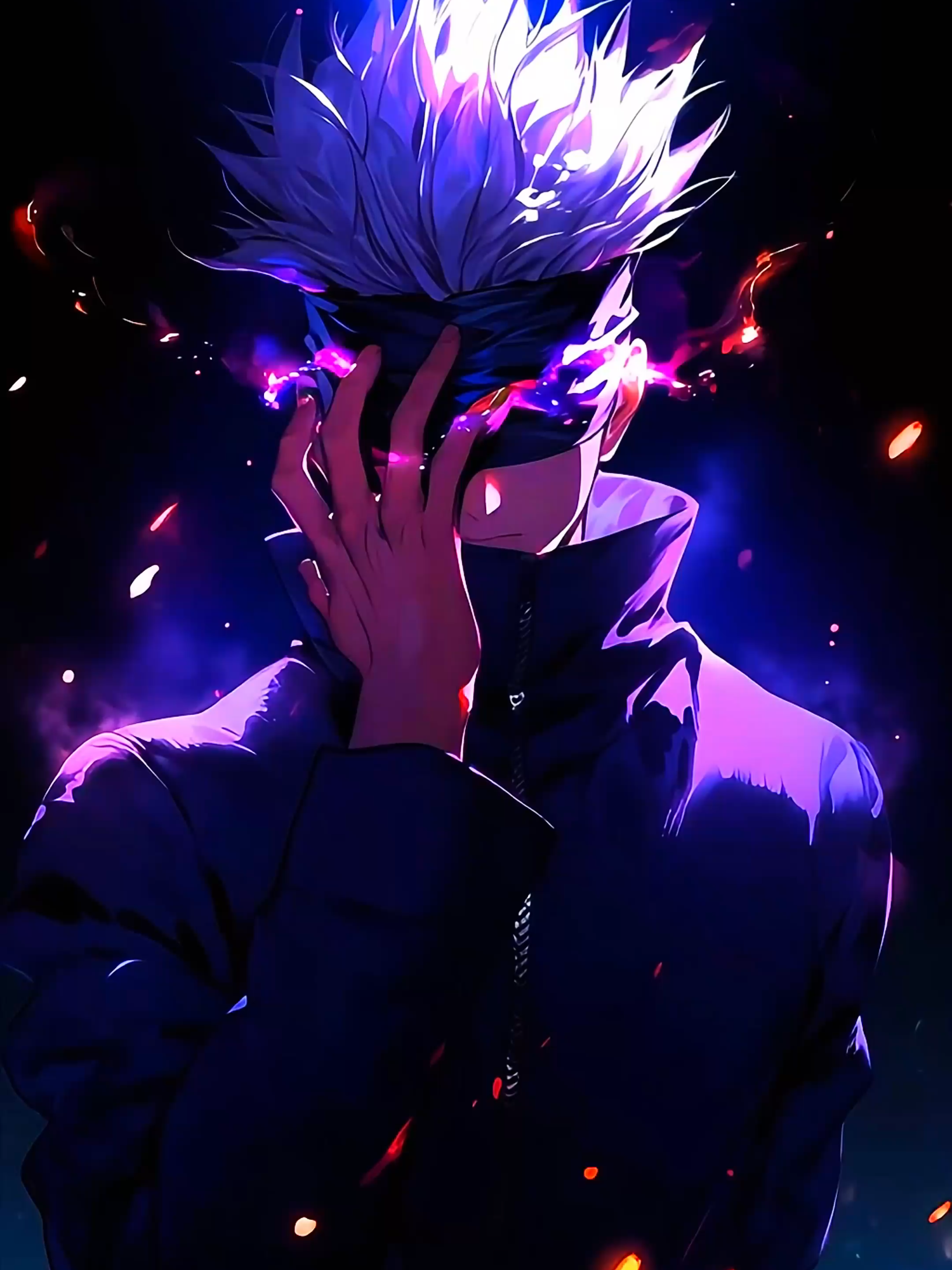 Live Wallpaper 4k : 🌟✨ Discover the mystical and powerful aura of Satoru Gojo from Jujutsu Kaisen! 🌀🔮 With his spiky white hair, black blindfold, and glowing violet-blue effects, he perfectly embodies magic and strength. Don't miss this captivating vision! 🌌👁️ #SatoruGojo #JujutsuKaisen #livewallpaper4k #livewallpaper #2025 #4k #livewallpaperanime