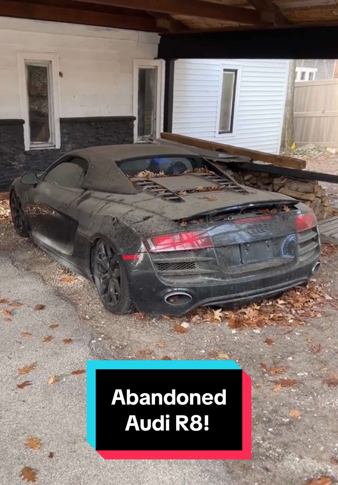 Audi R8 V10 Found Sitting Outside ABANDONED #wddetailing #detailing #carwash #carcleaning #satisfying #satisfyingvideos #barnfind #fyp #abandoned #cardetailing #pressurewashing #asmr #trending #audi