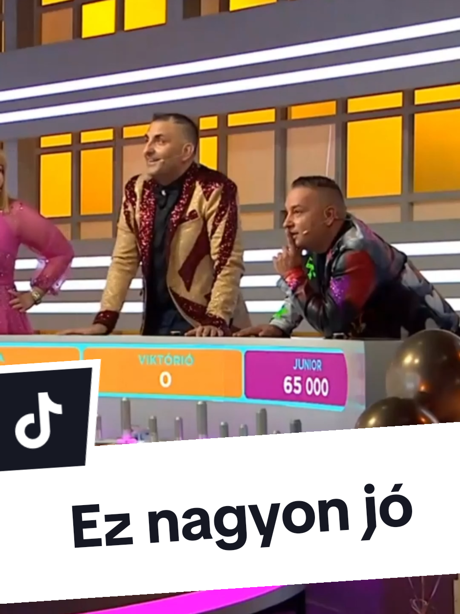 Ez nagyon jó 🤣 ( forrás: TV2 - Szerencsekerék 2024 Szilvesztei különkiadás ) #fy #fyp #4u #foryou #trending #bestvideohu #szerencsekerek #szerencsekerék #gáspárék #gáspárbea #győzi #győző #lljunior #kaszatibi #tv2 #magyar #sztárok #tv #2024 #🤣 