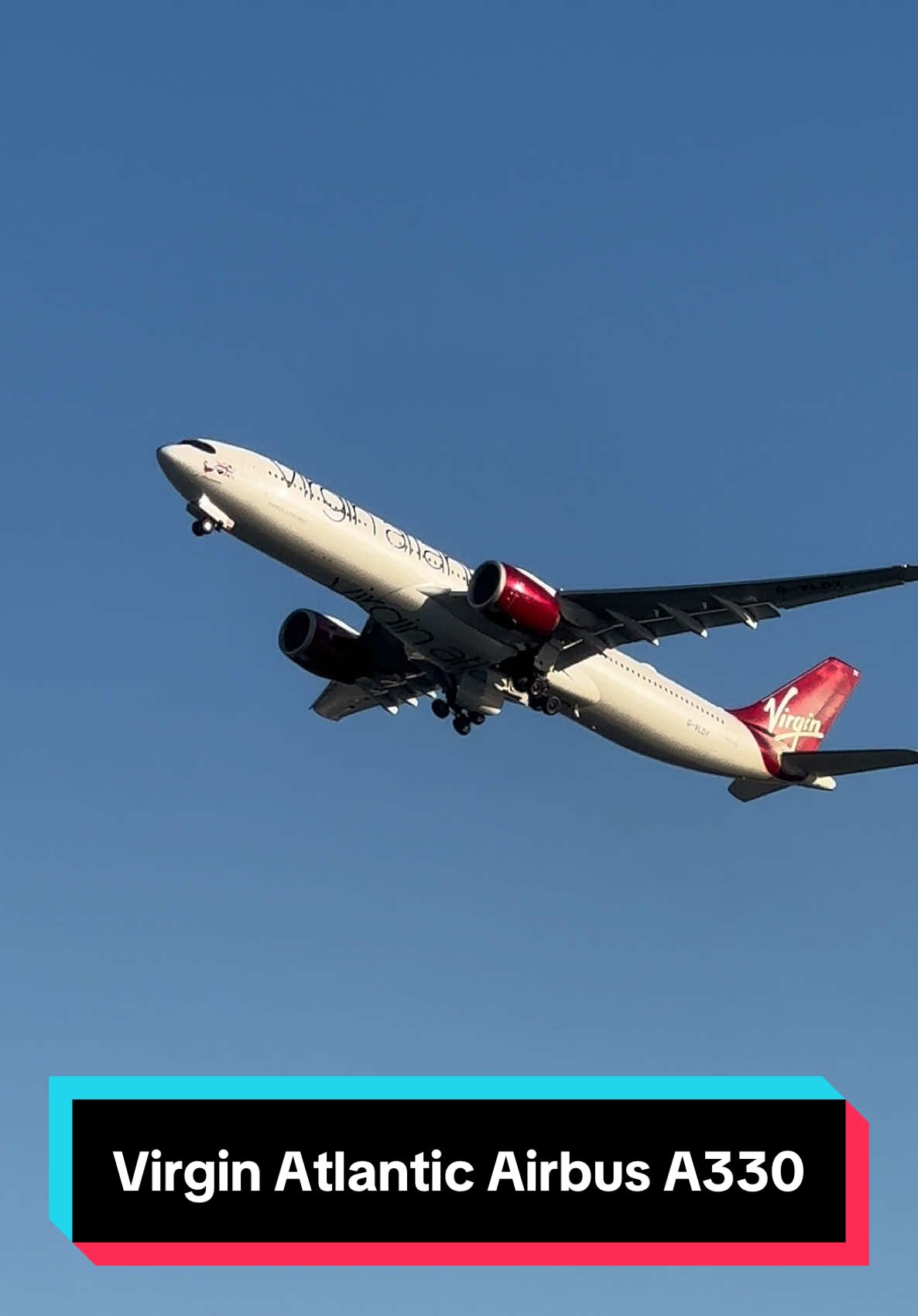 Virgin Atlantic Airbus A330 tkes off from Heathrow! 🤩✈️ #airbus #airbusa330 #takeoff #airplane #planespotting #airport #avgeek 