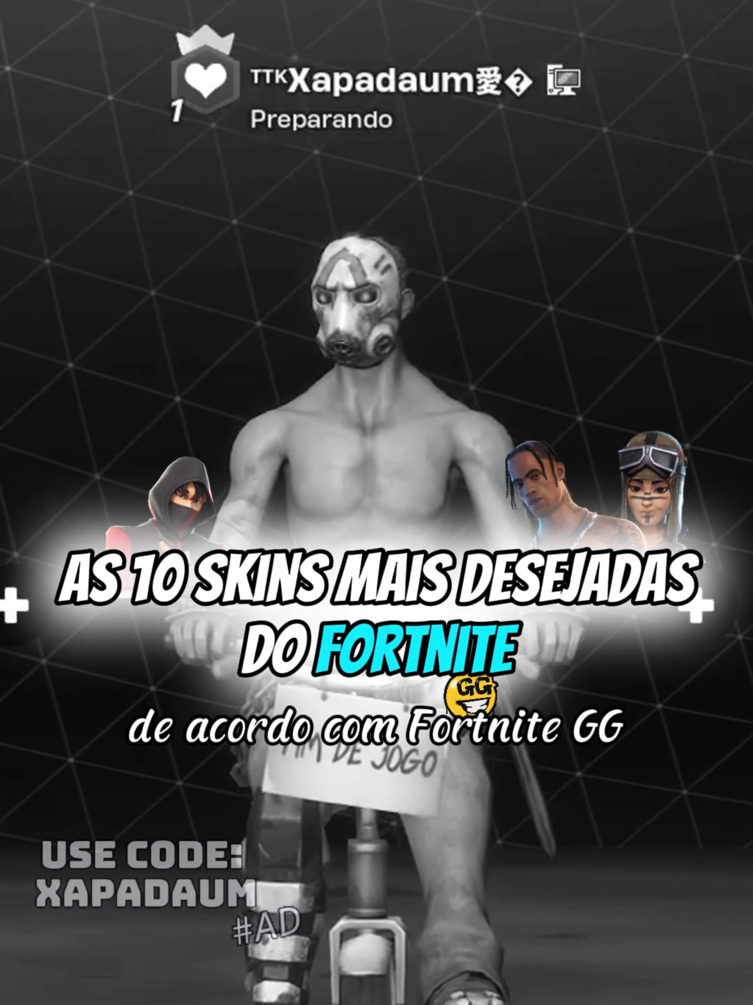 As 10 skins mais desejadas do fortnite! #fyp #fortnite #fortnitebr #fortnitenews #ParceiroEpic