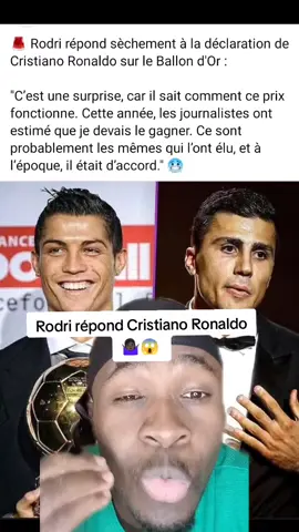 #Rodri répond 🤷🏿‍♀️😱 #cristianoronaldo #Realmadrid #france🇫🇷 #footballtiktok #pourtoii #vinicius #mbappe #@okoch 🙏🏿✊🏿 