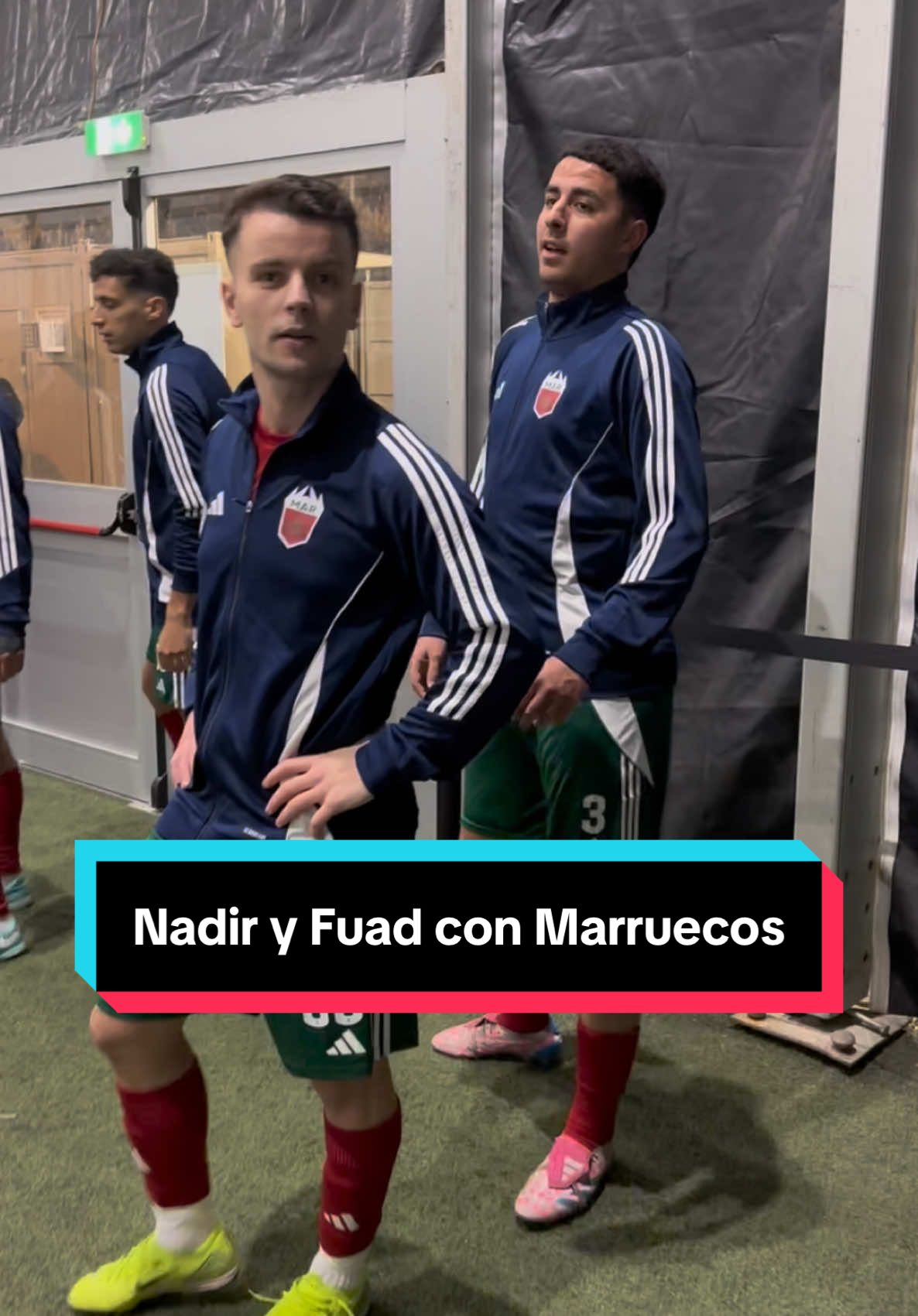 Nadie y Fuad calentando con Marruecos #kingsworldcupnations #kingsleague 