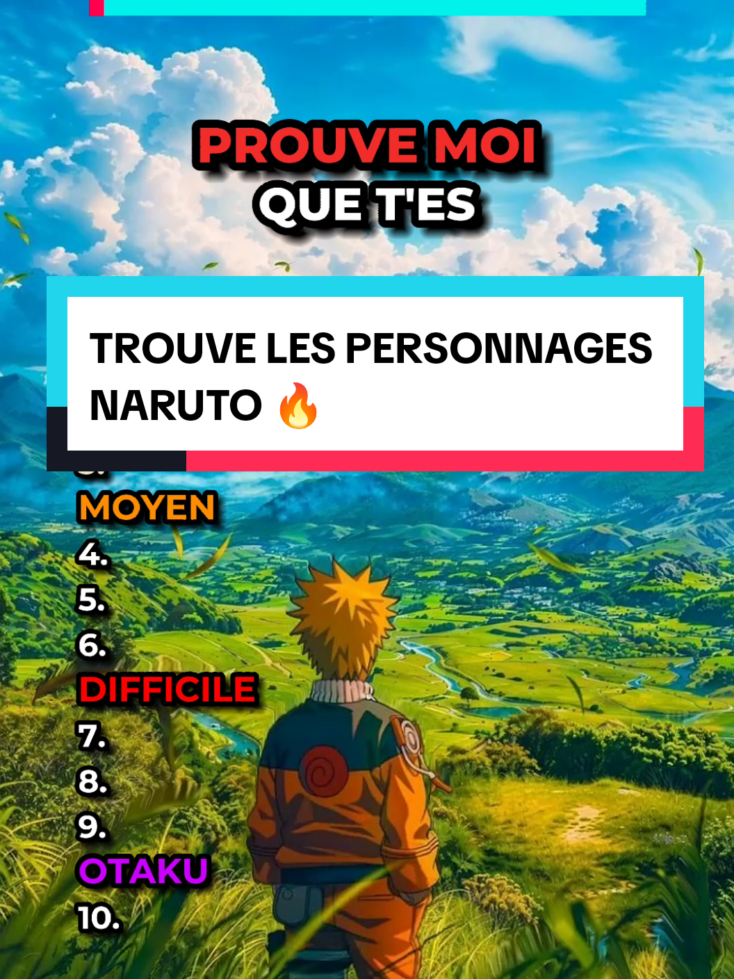 Trouve les personnages Naruto dessinés dans le style DBZ ! 🔥 #quiz #anime #quizanime #naruto