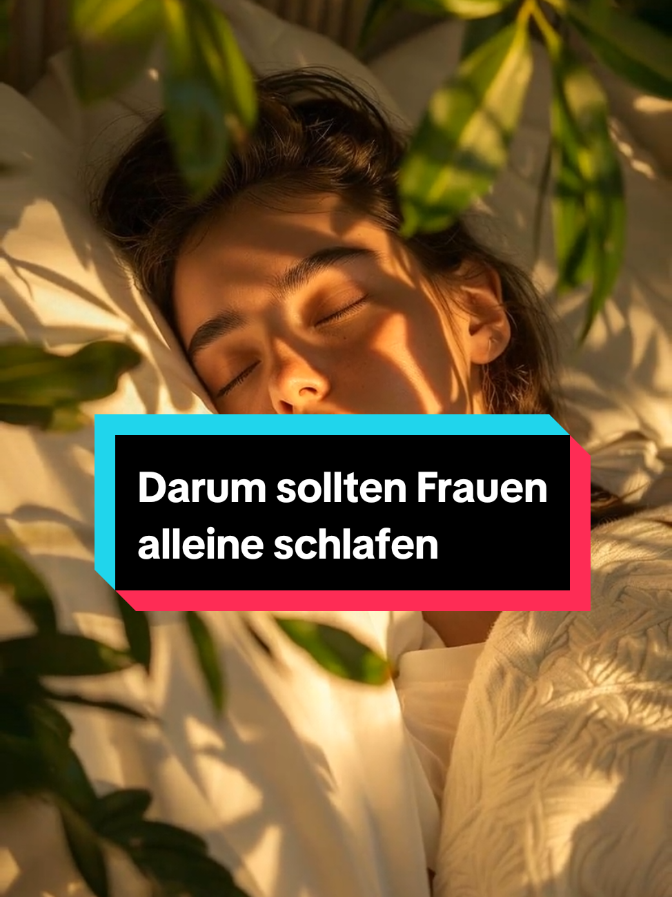 Darum sollten Frauen alleine schlafen 😴 #gesundheitstipps #natürlicheheilmittel #schlaflos #erschöpfung #frauen #alleineschlafen 