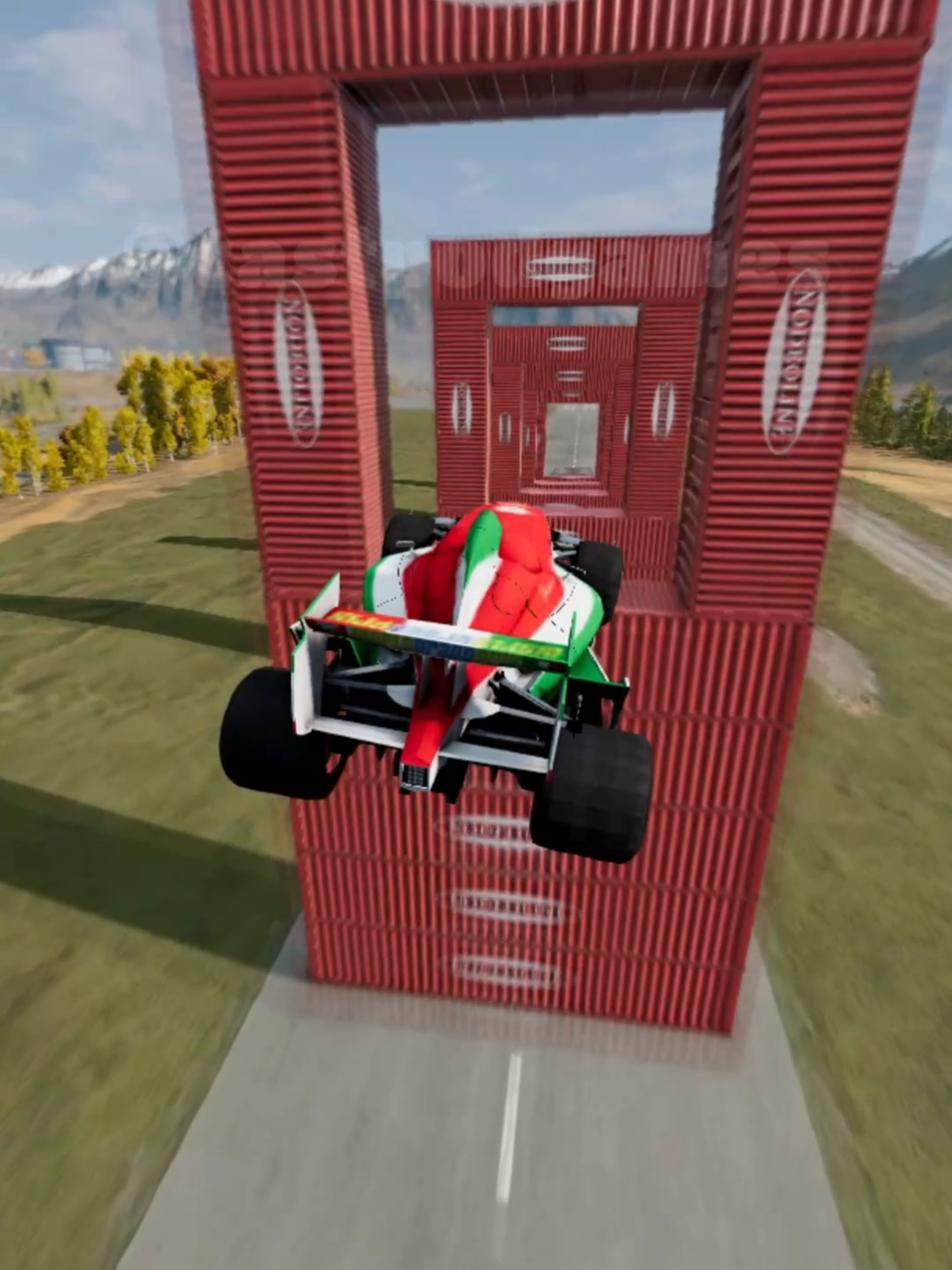 Qual carro da pixar salta os containers? #beamngdrive #beamng #gaming #carros #pixar