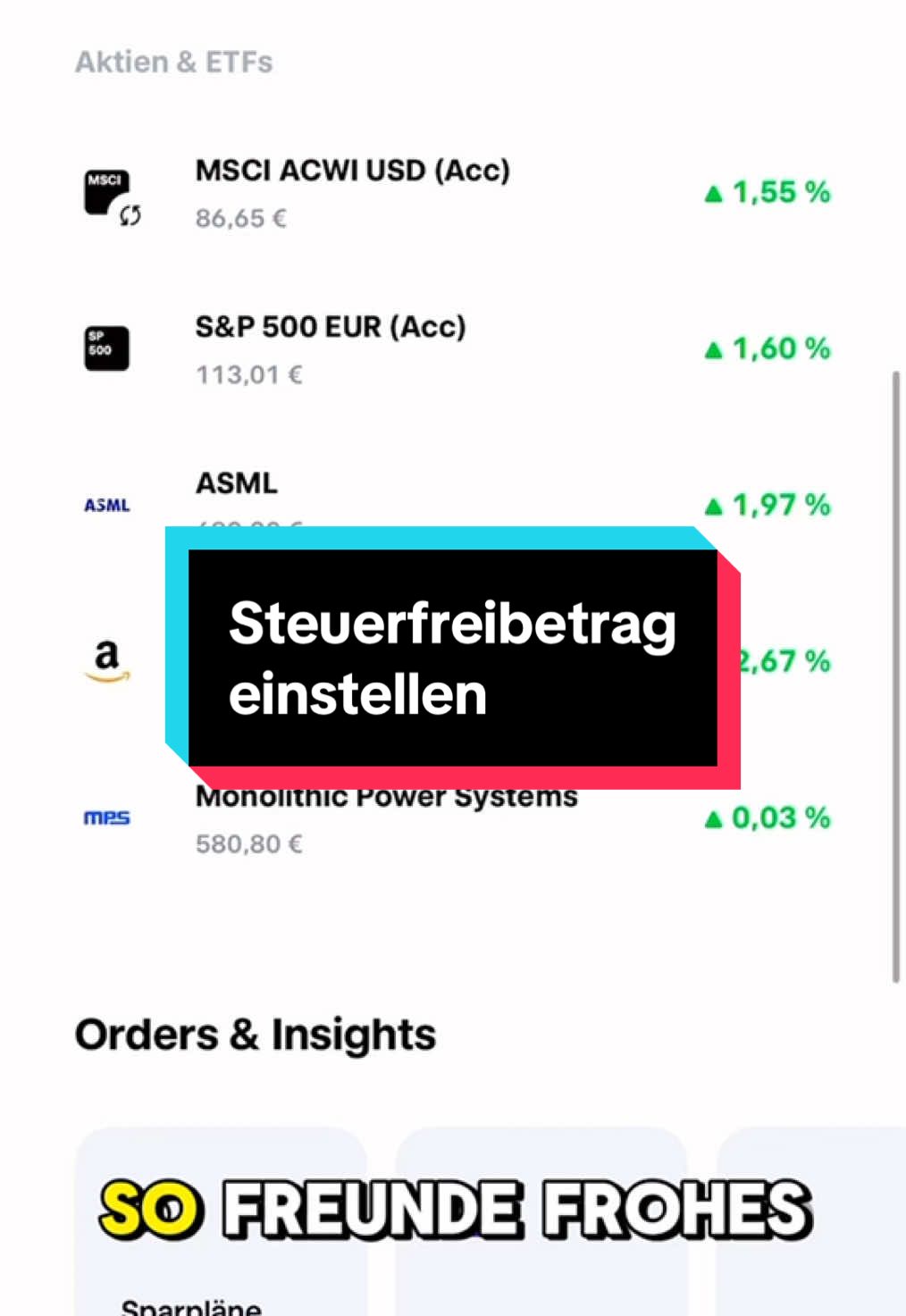 Wichtig!!!#aktien #aktie #boersenbatman #investierenfüranfänger #börse #investieren #keineanlageempfehlung #freibetrag #steuerfreibetrag 