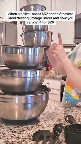 🍲 Stainless Steel Nesting Storage Bowls for Kitchen #mixingbowls #bowls #stainlesssteel #stainlesssteelsbowls #storagebowls #storagehacks #KitchenHacks #kitchenbowls #nonslipbowls #aestheticbowls #mixingbowlswithlids #matchingbowlset #cook #cooking #kitchentips #kitchenessentials #foodstorage