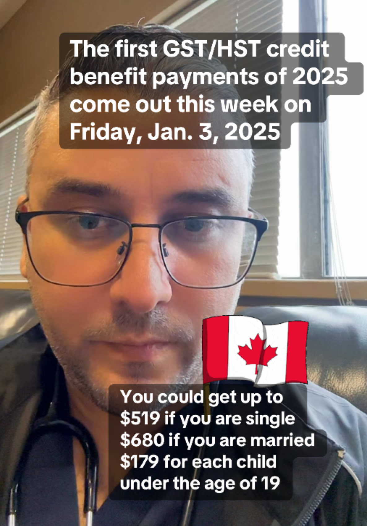 The first GST/HST credit benefit payments of 2025 come out this week on Friday, Jan. 3, 2025. You could get up to $519 if you are single $680 if you are married $179 for each child under the age of 19. #gst #justintrudeau #torontolife #immigratetocanada #breakingnewscanada