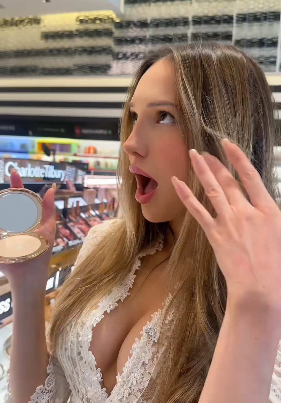 thanks makeup by Mario for covering my rosacea hehe! #makeup #shoppingvlog #shopwithme #beauty 