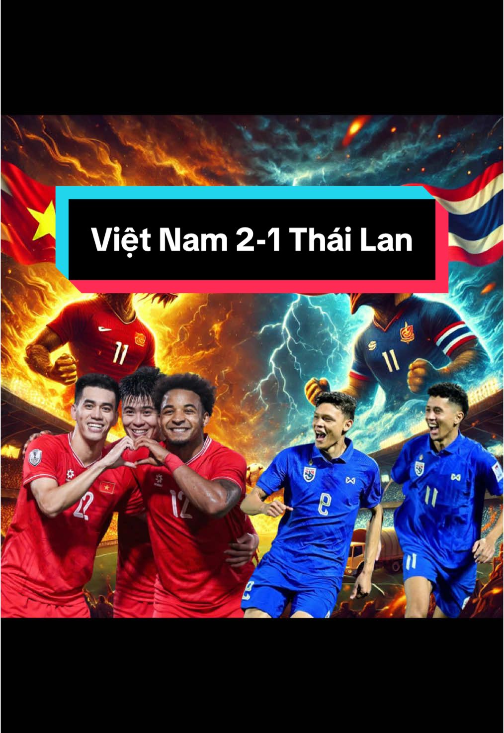 Việt Nam 2-1 Thái Lan (chung kết lượt đi) lẩu thái món ăn hot nhất hôm nay #vietnam #thailand #football #fifa 