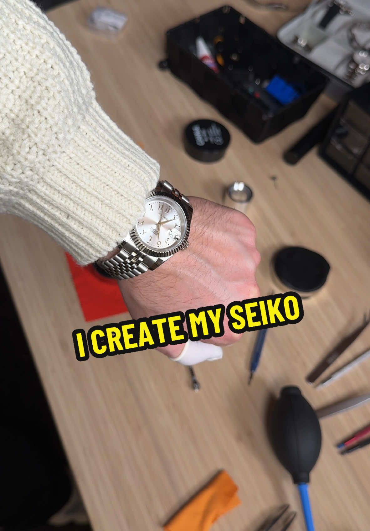 ⌚️ How create your own Seiko ?    📣📥 Send me a DM in my Instagram #seiko #seikomod #datejust #viral_video #pourtoii #menstyle #watchcollector 