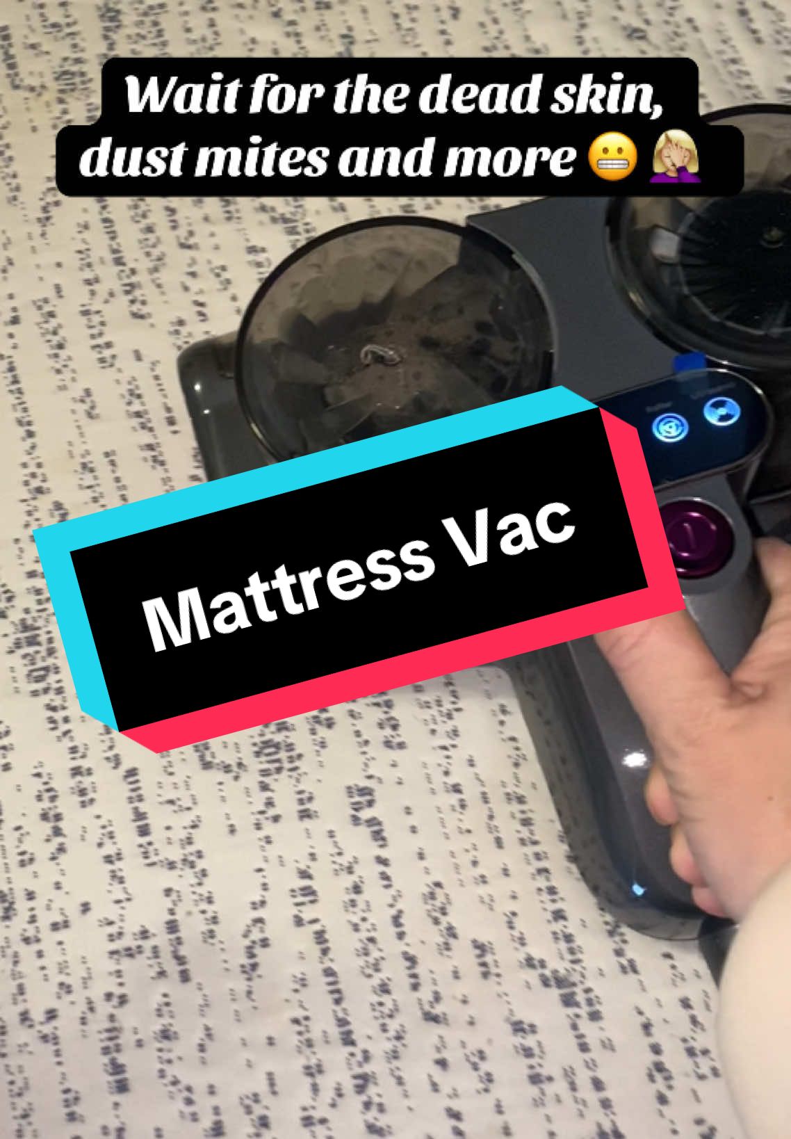 GROSS is the only thing I can say #mattressvacuum #mattressvacuumcleaner #CleanTok #cleaning #mattresscleaning #mattresstopper #cleaningtiktok #cleanwithme #dustmites #satsifying #satisfyingvideo #satisfyingvideos #satisfyingcleaning 