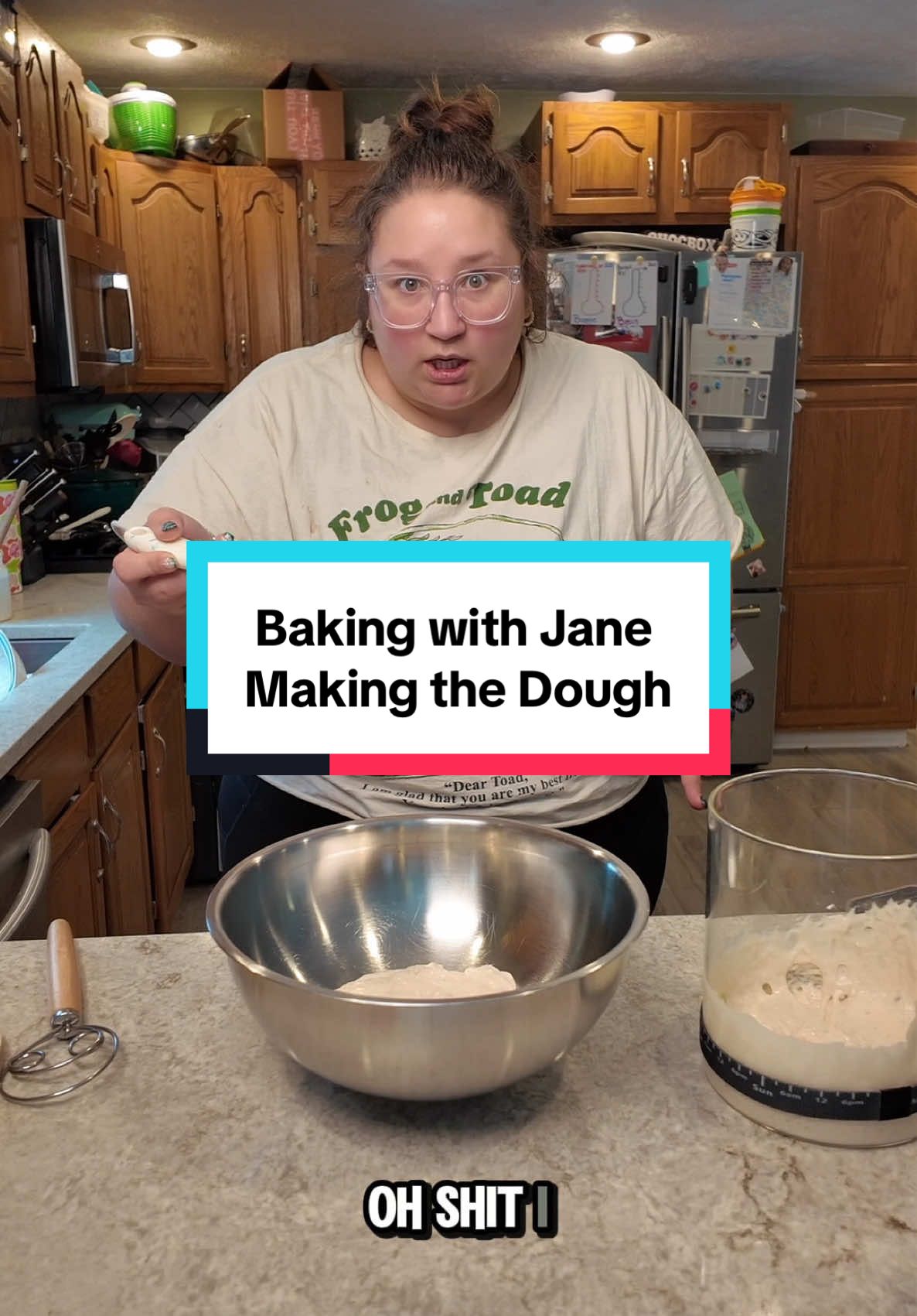 Thank you @Theresa  for the recipe! #AggressiveTutorials #AggressiveTutorialLady #AggressiveCookingShow #AggressiveCookingTutorials #sourdoughbread #sourdoughstarter #bakingwithjanedoe #janedoe #bakingwithjane #sourdoughtok