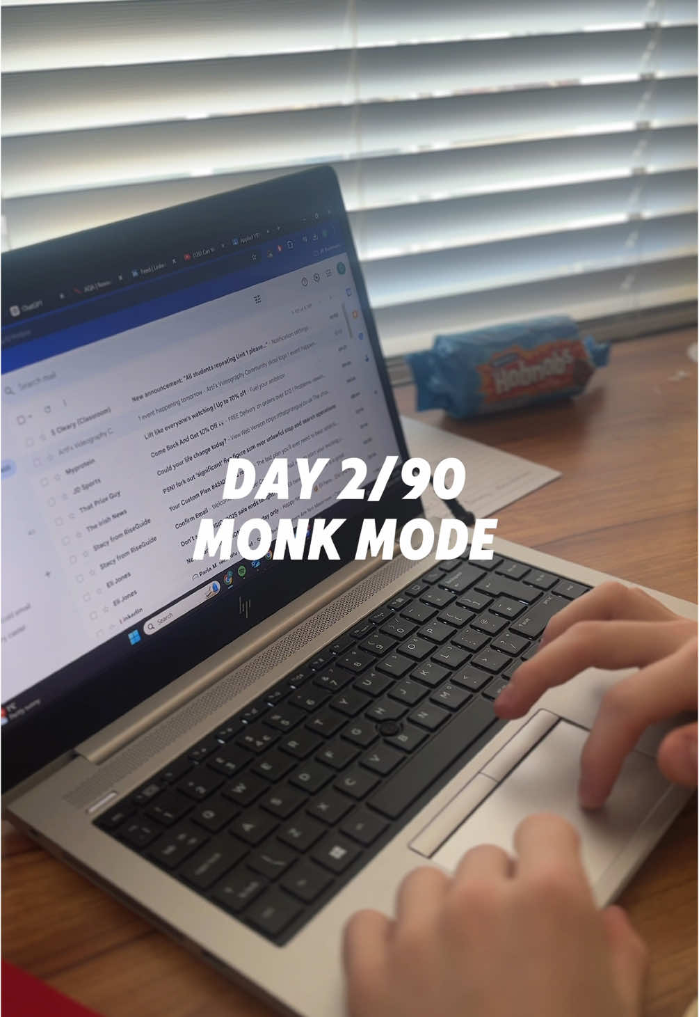 Day 2/90 of monk mode 💸🏋️ @richievictorguterres @tayto_160 @clubvo2  What is monk mode?  Monk mode is a focused lifestyle prioritising discipline and personal growth by eliminating distractions. It involves deep work, minimal socialising, and habits like meditation or strict routines to achieve specific goals. #monkmode #gym #discipline #entrepreneur #northernireland 