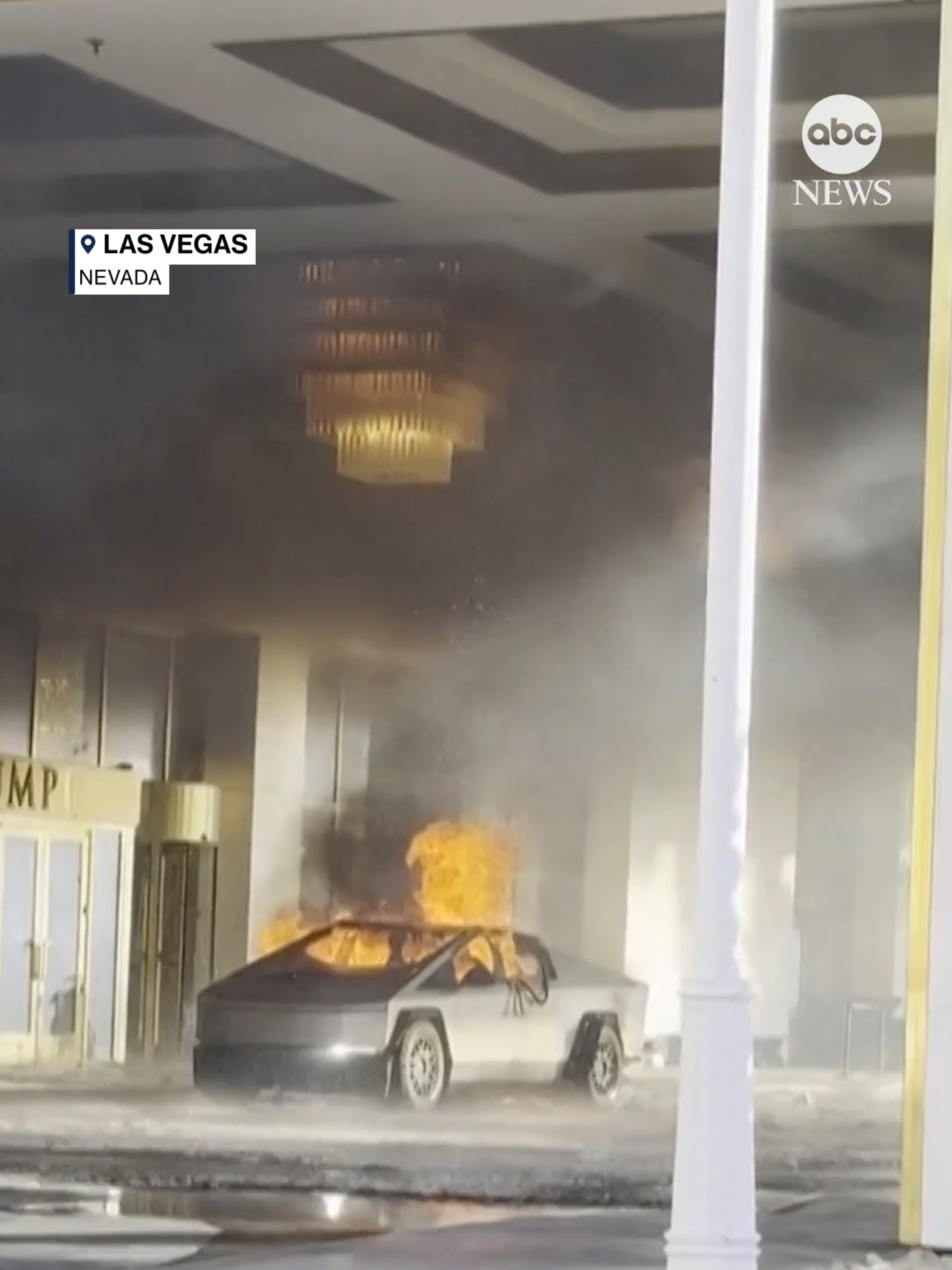 The suspected driver of the Cybertruck that exploded in Las Vegas outside of the Trump International Hotel on New Year's Day sustained a self-inflicted gunshot wound to the head prior to the blast, police said. An Army spokesperson said the suspect was a Green Beret on leave. Investigators believe the explosion was intentional, but hadn't determined a motive or how it was detonated as of Thursday afternoon, according to sources. #news#lasvegas#cybertruck#abcnews