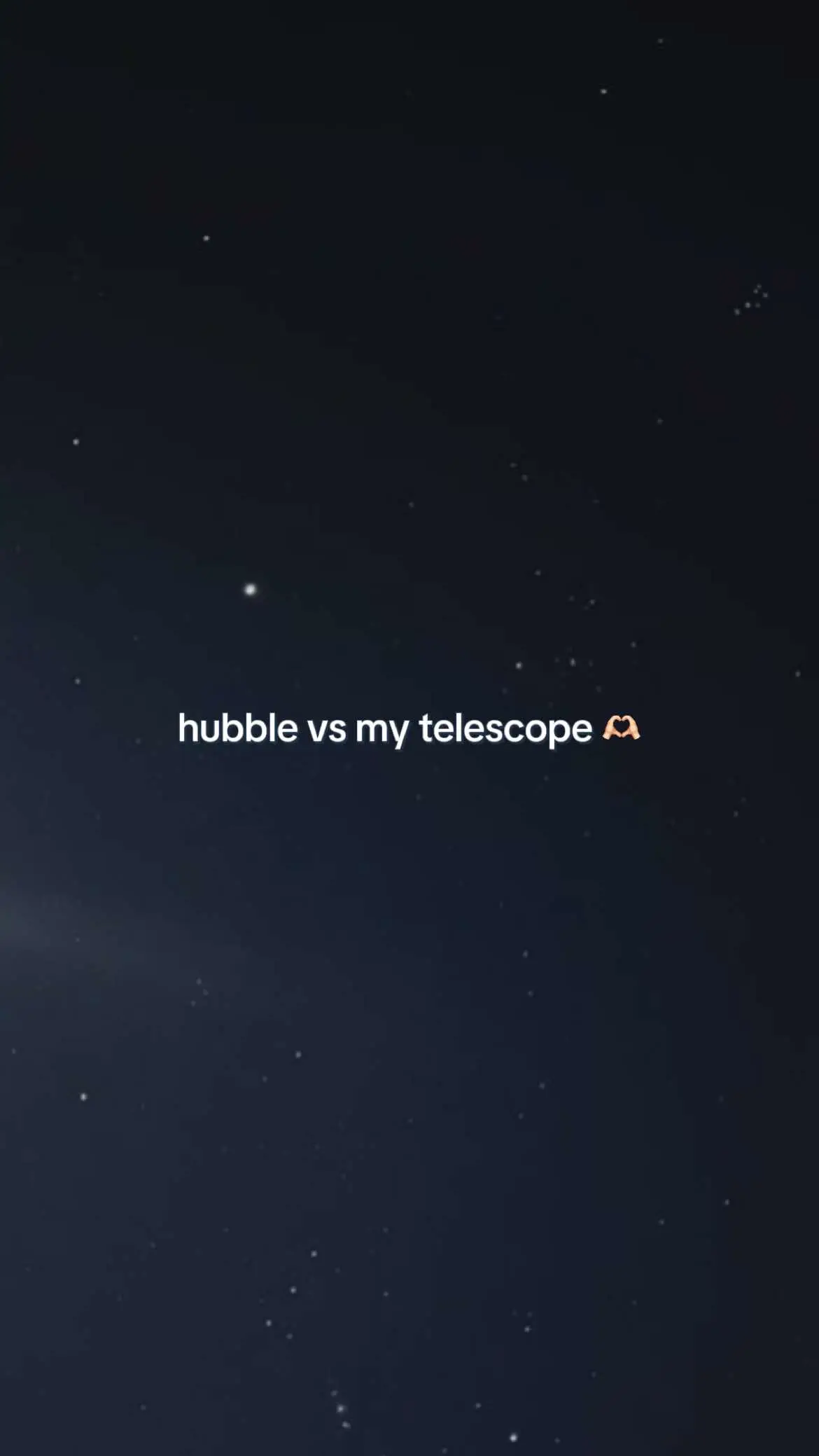 not a fair comparison but fun to see what a budget telescope can see 🌙🪐✨ #hubbletelescope #hubble #seestar #seestars50 #zwo #astro #astrophotography #moon #jupiter #saturn #orion #andromeda #pleiades 