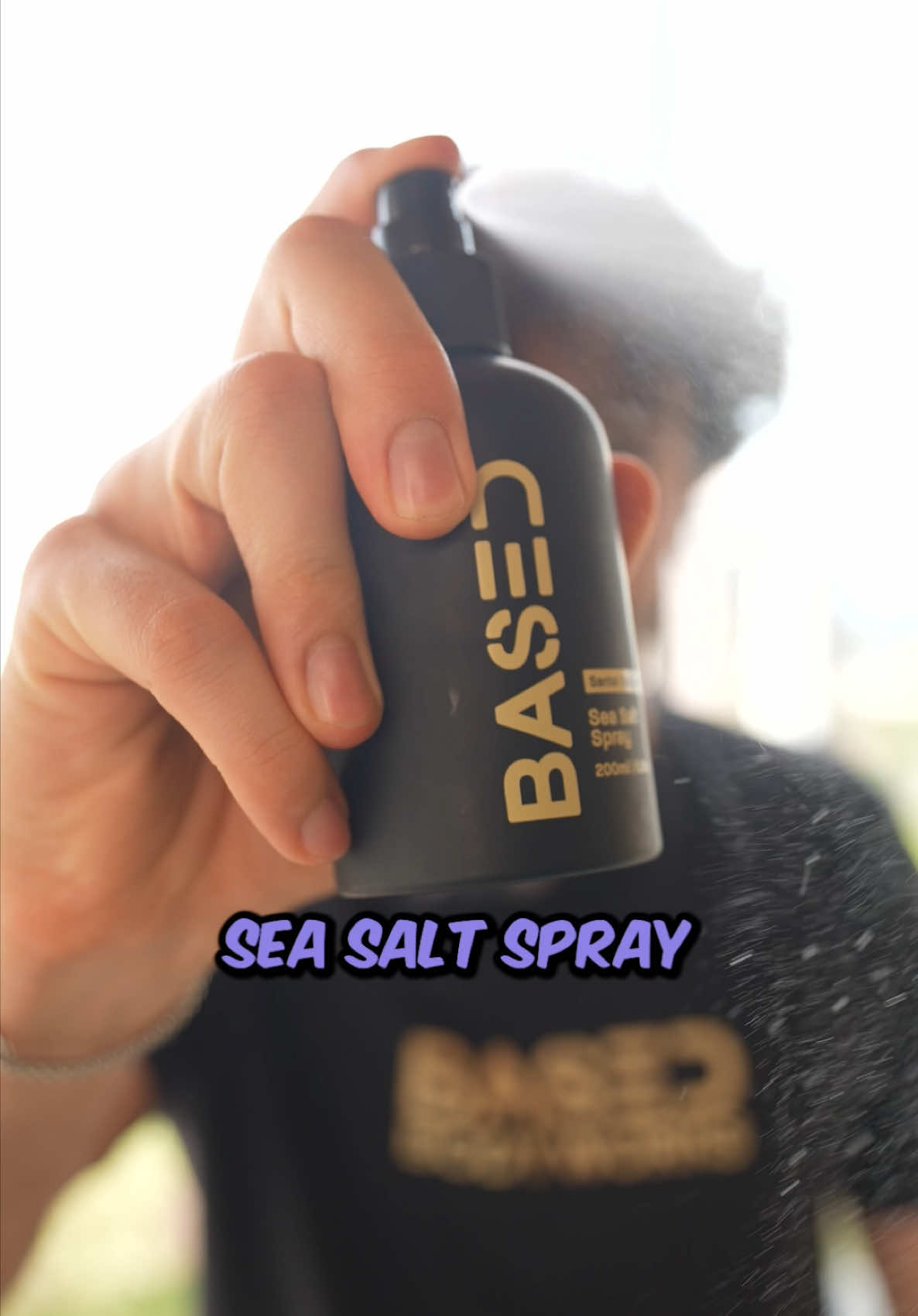 Sea salt spray can cook your hair… #basedbodyworks 