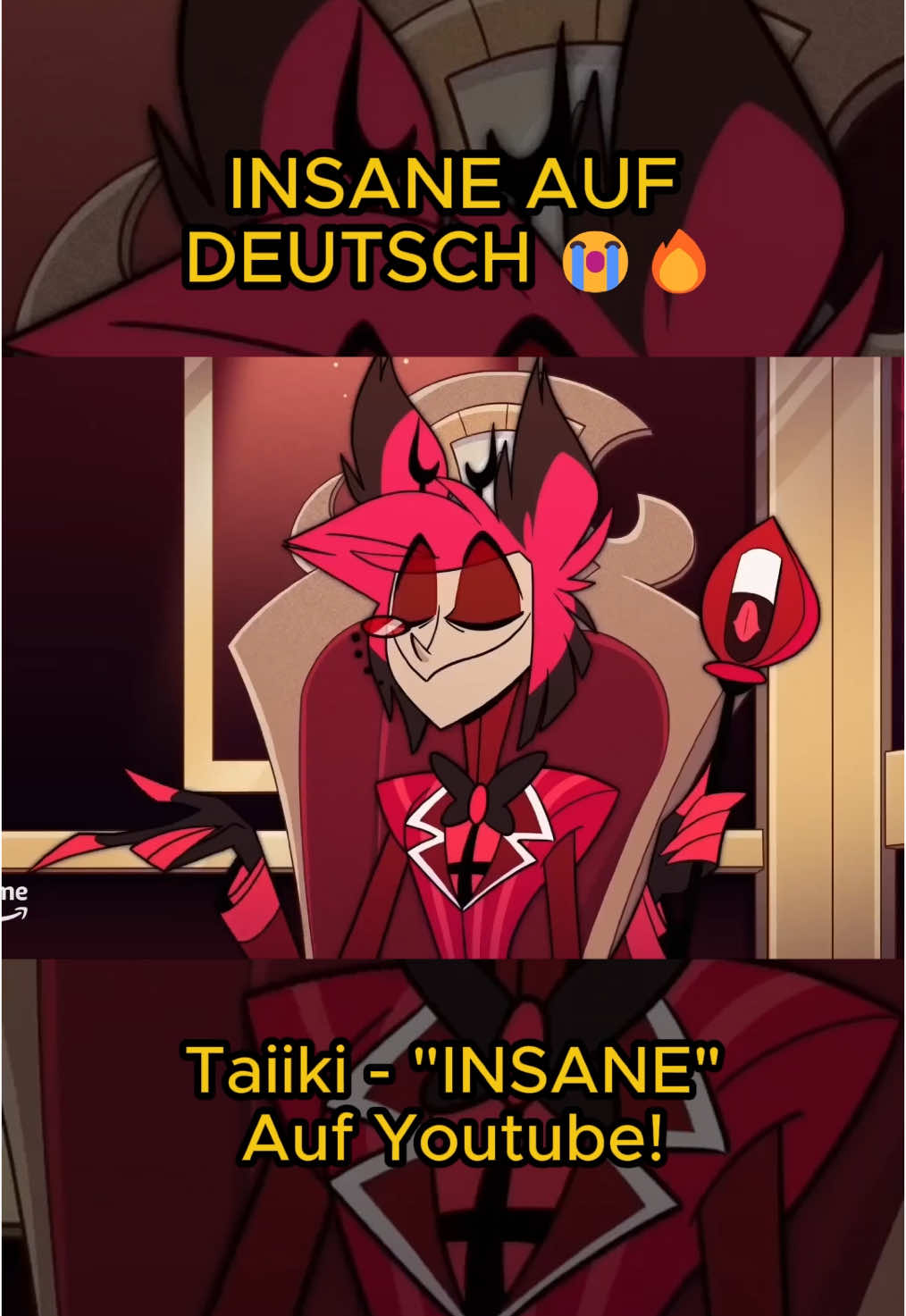 Der Song ist insane oder?❤️👀 #Taiiki #songcover #hazbinhotel #insane #fyp #alastor #vaggie #charliemorningstar