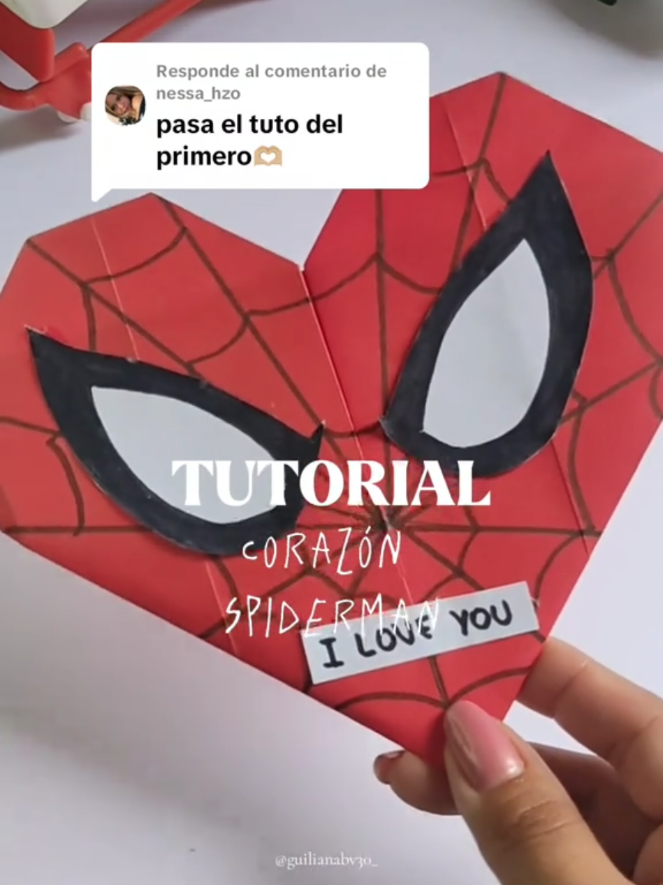 Respuesta a @nessa_hzo Aquí está el TUTORIAL ❤️ // insta: guilianabv30 #fyp #foryoupagee #paratiiiiiiiiiiiiiiiiiiiiiiiiiiiiiii #boyfriend #lovelenguage #detalles_que_enamoran #besos #giftideas #manualidades #spiderman #hombrearaña #corazondepapel #tutorial #manualidades 