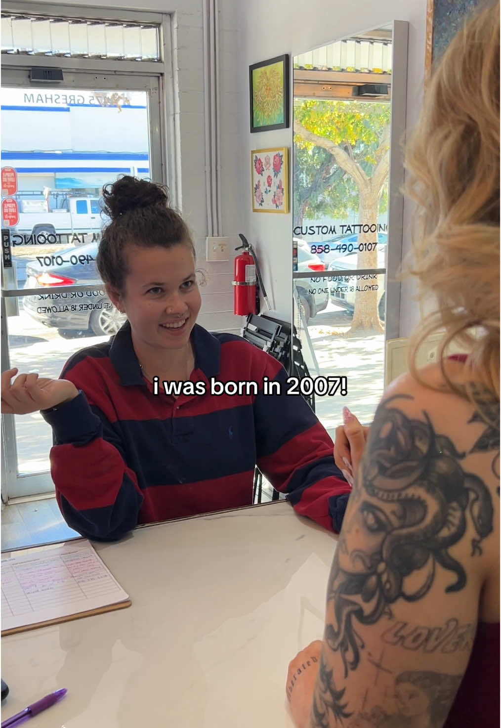 this can’t be true someone fact check that #tattoo #tattooshop #tattooartist #sandiegotattoo #tattoohumor #genztattoo #femaletattooartist 