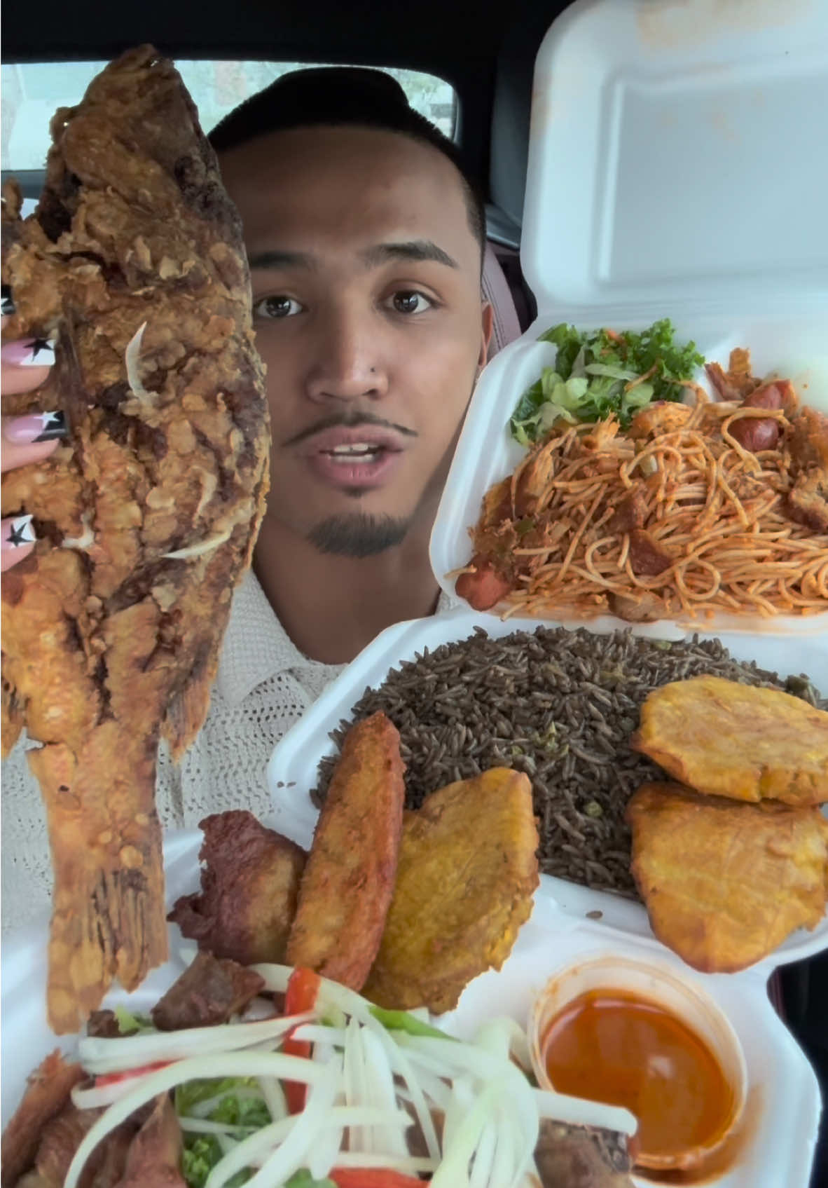 Haitian🇭🇹 #fyp #Foodie #foodasmr #fypツ #foodtiktok #mukbang #haitianfood #review #miami #tastetest 