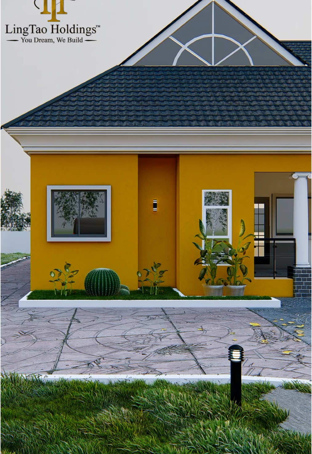 Happy New Year  Fellas...Happy Holidays...Welcome to a rare animation of a 5 bedroom Bungalow designed and rendered by us ...Dm us on +233547258628 for building plan. #fyp #Construction #concept #ghanaarchitects #2025 #cgi #realestate #exterior #visualization #ghanatiktok🇬🇭 #nigeriantiktok #5bedroomhouse #Sarkodie #KwekuFlick Messiah