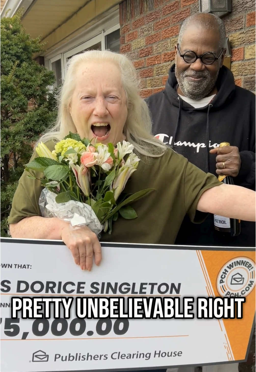 Our first Prize Patrol delivery of 2025! Dorice’s reaction speaks for itself 😂🙌  #winning #winnerreaction #reaction #fyp #foryou #foryoupage #newjersey 