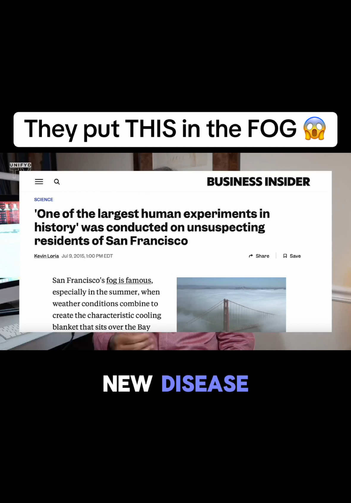 Declassified CIA documents reveal a shocking Cold War-era experiment… Could this new, mysterious fog be… #fog #flu #fluseason 