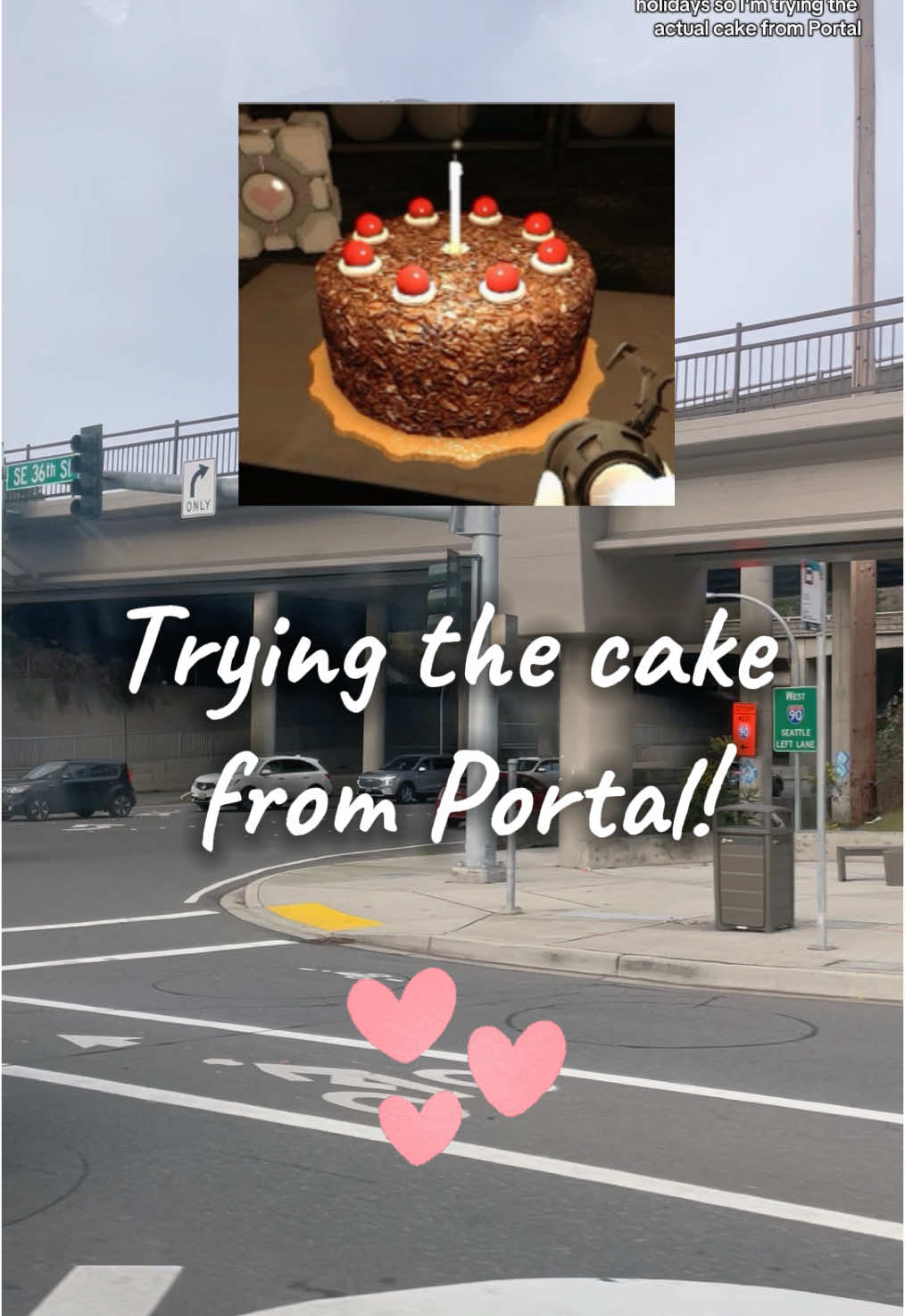 the cake is *not* a lie! 🎂🩵  Happy New Years! I maybe want to try doing more nerd content like this ☺️ #portal #portal2 #thecakeisalie #gaming #valve #seattle #game #cake 