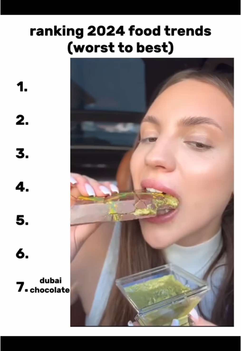 what did I miss? cr: @mariavehera257 @johnniibeanasmr @tingz💕 @The Princess Daily Life @YammyEats @CookItgirl Eats @yonnas.yums #ranking #food #trends #2024 #entertainment #asmr #dubaichocolate #waxcandy #Lavashak #frozenyogurt #frozengummies #crumblecookie #buldakramen #asmrsounds #asmrtiktoks 