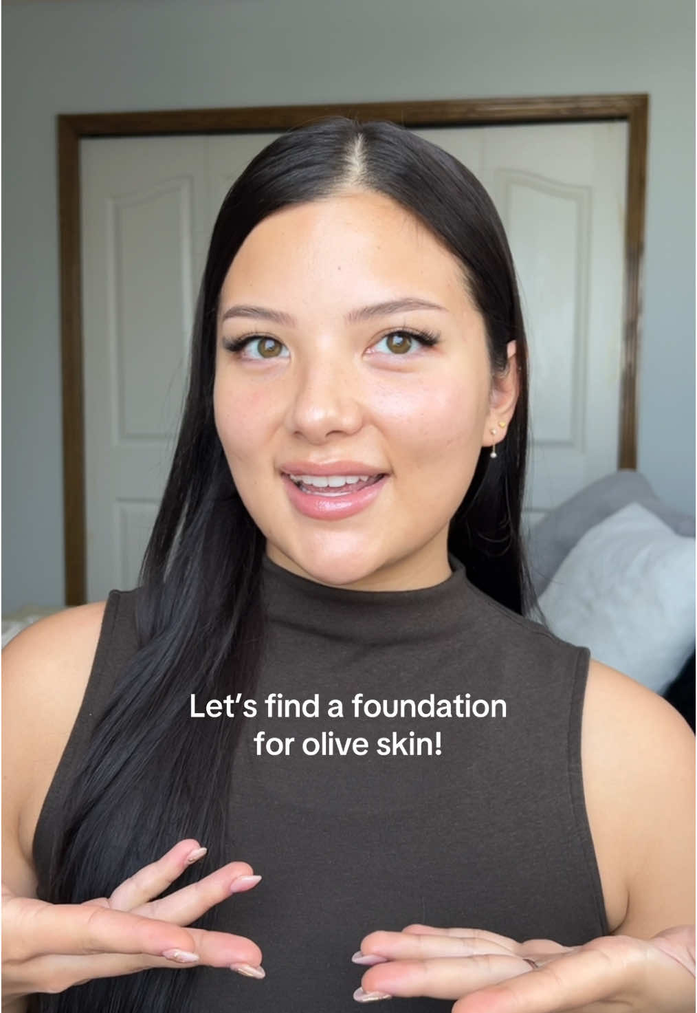 Let’s find a foundation olive skin! 🫒🫒 proceeds to find… NOTHING!  If foundations are either too yellow, too orange, or too pink for you, you might be OLIVE TONED!  #olive #oliveskin #oliveskintone #olivetone 