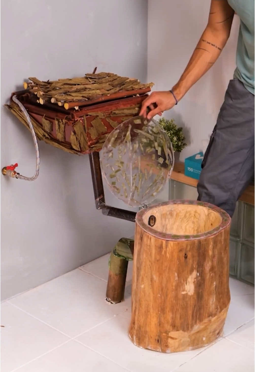 New year new toilet! It's time for an eco-friendly change🪵 #decor #design #handamde #fyp #toilet #bathroommakeover #fyp  