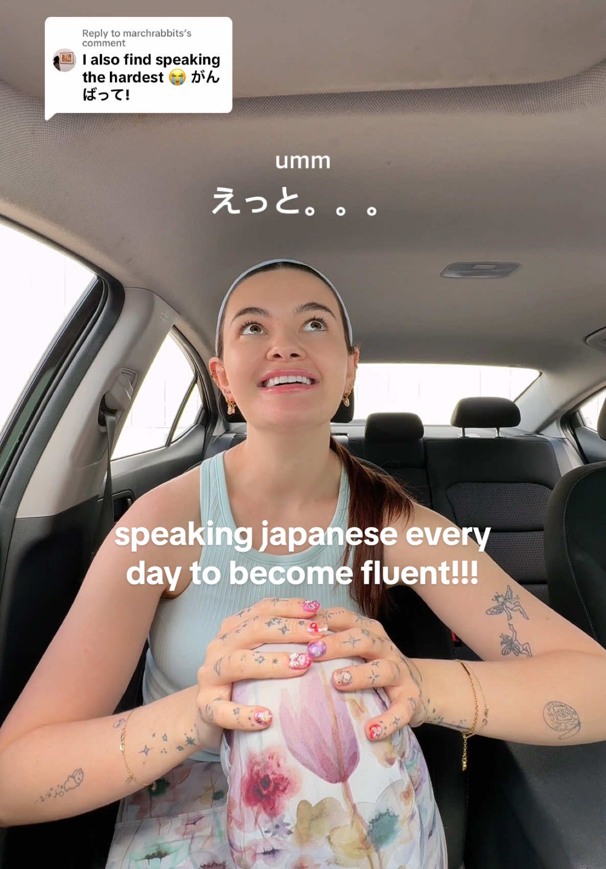 Replying to @marchrabbits What should we speak about in Japanese tomorrow? 🤣🙇🏻‍♀️🙏🏻 #japaneseprogress #speakingjapanese #learningjapanese #japanese #nihongo #japanesestudent @lululemon 