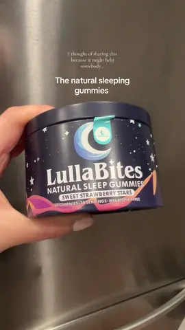 Improve your sleep with the natural sleeping gummies that make me sleepy within 10 minutes of eating them! I thought sharing this might help somebody 🙏⭐️ 💤  #lullabites #sleepy #sleephealth #sleepinggummies #sleepgummies #improveyoursleep #tiktokshopfinds #fyp #tiktokshop #lullabitesgummies #strawberrygummies #supplements #improverest #rest #unwind #sleepbetter 