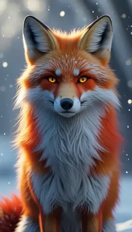 Raposa das Neves. 🦊❄️ #fantasy #fypシ゚ #fyppp #vaiprofy #aiart #fyp #aianimation #animals #wallpaper #wallpapers #4kwallpaper #raposa #fox