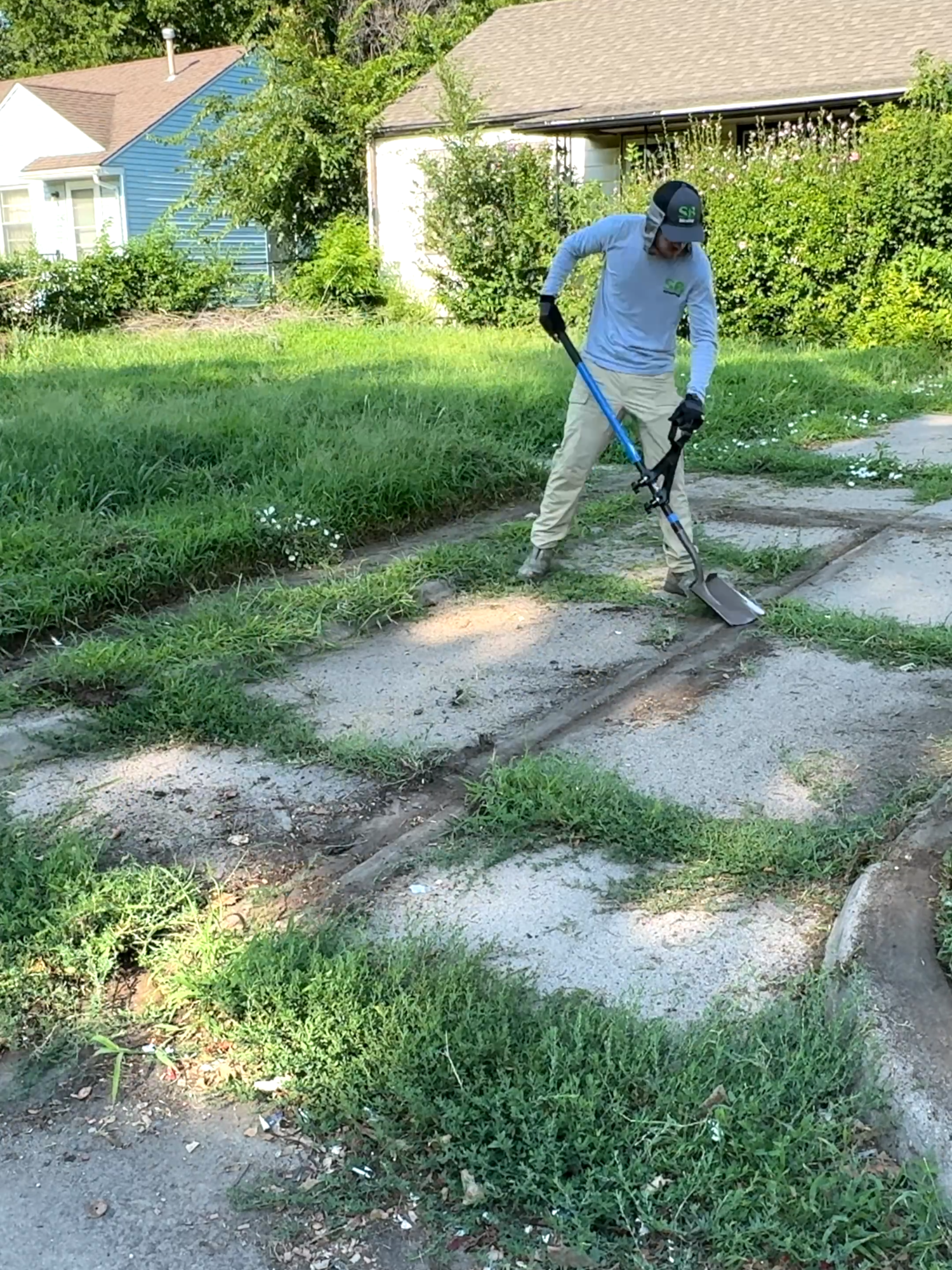 After many YEARS it was labeled DANGEROUS by city inspectors #mowing #edging #cleanup #asmr #satisfying #sbmowing #cleaning #overgrownyard #fyp #fypシ #viral #viralvideo #transformation #overgrown #maruyama #badboymower #muckboots