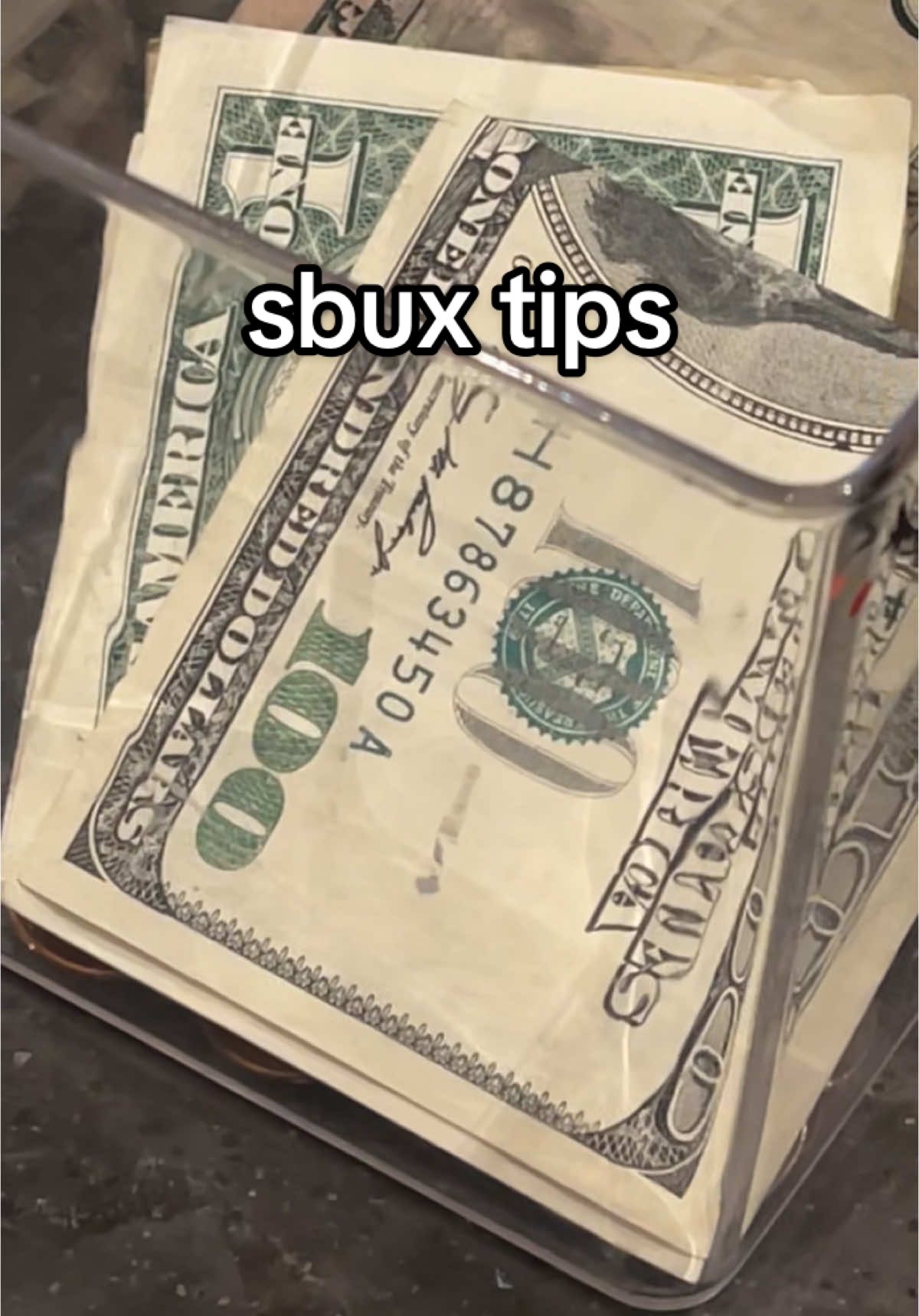 for my store that usually averages .50 to .80 cents per hour in cash tips, this was unbelievable. We have the best customers at my store, love you guys. #starbucks #tips #sbux #starbucksbarista #starbuckstips #baristalife #regularcustomer #gifts #christmas #holiday #givingthanks #tippingculture #tipping 