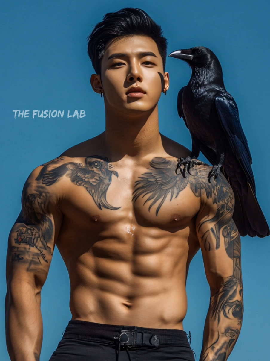 Human and Crow Fusion #fusion #hybrid #morph #animalfusion #aiart #transform #livewallpaper #fyp #viral