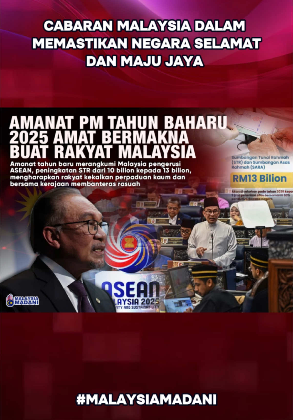 AMANAT PM TAHUN BARU 2025 AMAT BERMAKNA BUAT RAKYAT MALAYSIA #malaysia #tiktok #fyp #malaysiamadani #2025 