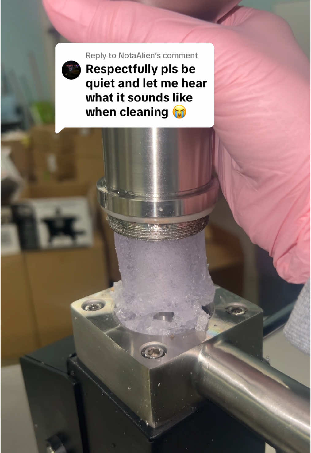 Replying to @NotaAlien cleaning my jelly wax melt machine quiet edition!! #SmallBusiness #satisfying #satisfyingvideo #trending #foryou #tiktokshop 