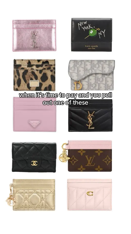 i want them all #ineed30bandsrightnow #cardholder #wallet #designer #ysl #louisvuittonbag #dior #itgirl