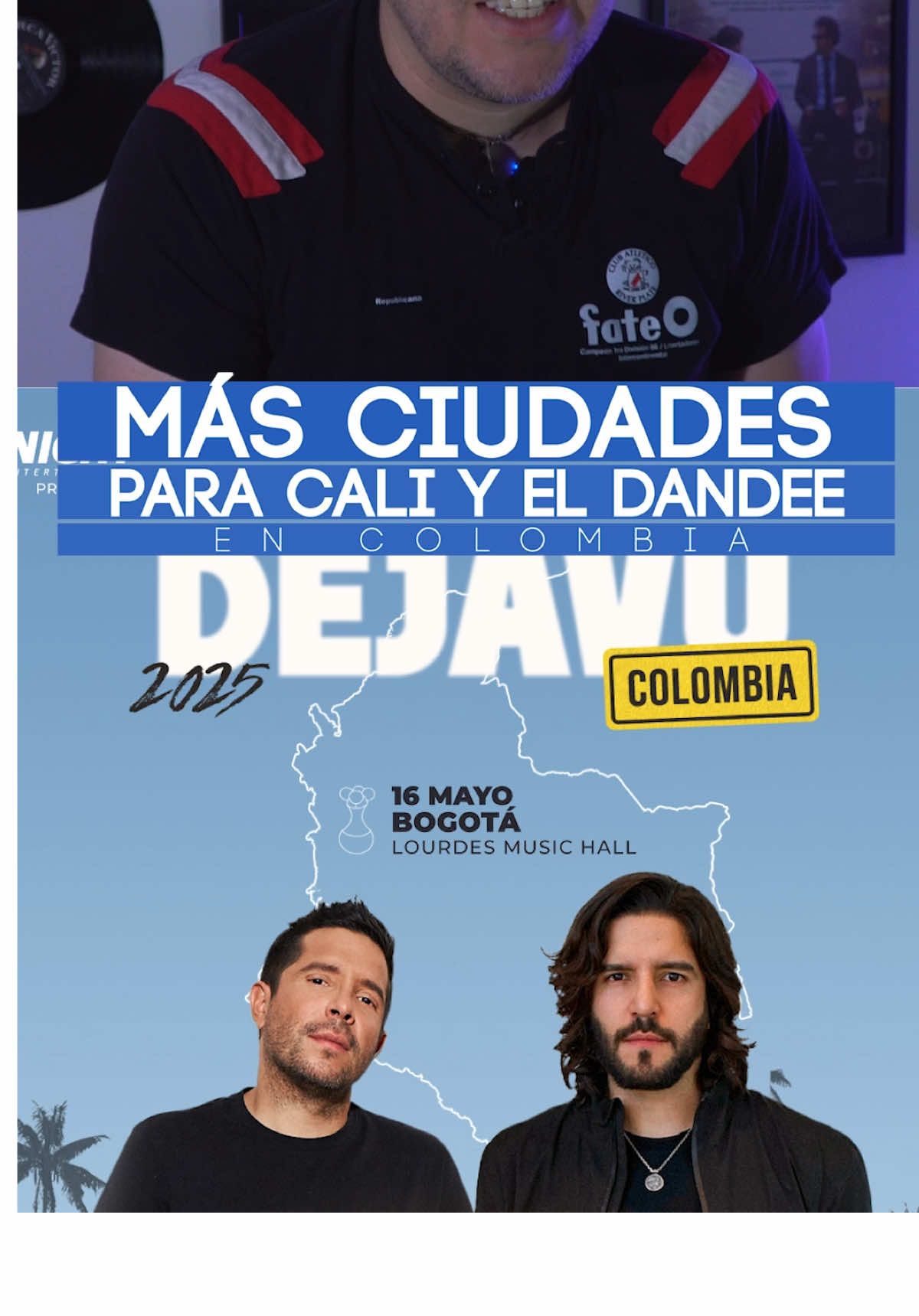 Cali y el Dandee con más ciudades en Colombia, esta vez Medellín, será que va a más partes? Y les paso el descuento para el concierto de Bogot. Dejen en comentarios que ciudad quieren!  #caliyeldandee #caliyeldandeefans #concierto #medellin 